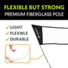 Badminton Net, Portable & Instant Setup (Tool Free Assembly) - Backyard Fun, Beach Park Picnic Outdoor Games, Green, 5.1 x 7.8Ft view 4