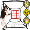 Baseball Net - Pitching & Hitting Net (9 Strike Zone, Portable & Quick-Fold) Gifts for Kids & Teens | Training Aids Equipment 5'x5', Black view 1