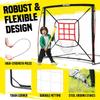 Baseball Net - Pitching & Hitting Net (9 Strike Zone, Portable & Quick-Fold) Gifts for Kids & Teens | Training Aids Equipment 5'x5', Black view 3