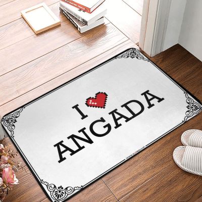 Abipuir Door Mats Outdoor Entrance Funny I Love Angada Doormat Small Outdoor Mat Kitchen Stuff (Color : Colour, Size : 65X90CM)
