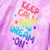 Beezizac Girls Cute Long Sleeves & Pants PJ Set 2-Piece Pajamas  Violet Tie Dye Outfit Sleepwear Size 10 view 3