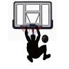 HAILM Wall Basketball Hoop Outdoor Indoor 110 * 75Cm/ 43.3 * 29.5In Garage Mounted with Pvs Transparent Backboard Mounting Kit for Kids Adults Boys Teens Students Basketball Goals view 1