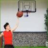 HAILM Wall Basketball Hoop Outdoor Indoor 110 * 75Cm/ 43.3 * 29.5In Garage Mounted with Pvs Transparent Backboard Mounting Kit for Kids Adults Boys Teens Students Basketball Goals view 3