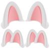 HOMSFOU Motorcycle Helmet Cat Ear Accessories 3 Pairs Self-Adhesive Kitten Ear Decorations for Scooter Bicycle Helmet Unique Ornament view 1