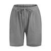 Casual Cotton Cargo Pants Gym Sweatpants Bunt 3D Drucke Lang Leicht Sommerhose Lssig Urlaubhose Rangerhose mit Taschen Slim Fit Stretch Athletic Hiking Pants Elastic-Waist Drawstring Pants Gray view 2