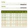 Fishing Rod Ultralight Carbon Rods Action Spinning Casting Fishing Rods 2 Section and 3 Section UL L Power Travel Rod Telescopic Fishing Pole (Color : 1.39 Casting) view 1
