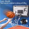 HAILM Basketball Hoop Indoor Wall Mount 36 * 51Cm/11.4 * 20In Outdoor Hangable with Backboard Mounting Kit Foldable No Punching for Home,Office,Garage,and Kids Adults Room,39cm/15.3 B view 3