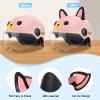 HOMSFOU 3 Pairs Cat Ears for Helmet Self Adhesive Kitten Cat Ears Style Attachments Cute Helmet Decors for Motorcycle Bicycle Scooter Helmets view 4