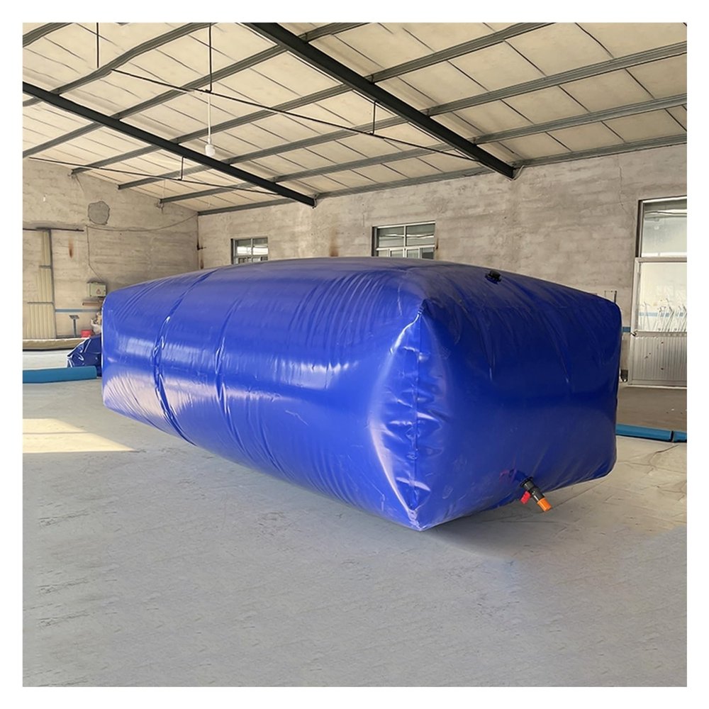 Large-Capacity Outdoor Water Storage Container Bucket, Portable Vehicle Transport Emergency Water Storage Tank, Foldable Soft Water Bag for Agriculture/Garden Garde Watering(2000L/526Gal/2x1.5x0.7 m)