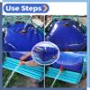 Large-Capacity Outdoor Water Storage Container Bucket, Portable Vehicle Transport Emergency Water Storage Tank, Foldable Soft Water Bag for Agriculture/Garden Garde Watering(2000L/526Gal/2x1.5x0.7 m) view 3