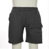 Linjinx Kids Boys Cargo Shorts Elastic Waist Athletic Short with Pocket Outdoor Camping Hiking Shorts Black 5-6 Years view 3