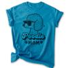 EVERTREE CLOTHING Poodle Mom T-Shirt, Unisex Women's Shirt, Standard Poodle Owner, Best Dog Mom Gift, Heather Blue, Small view 1