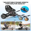 Gyroor K2 Balancing Scooter Go Kart Attachment for Kids & Adults, Adjustable Frame Length Balancing Scooter Seat Attachment for 6.5" 8" 10" Self Balancing Scooter view 3
