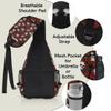 bisibuy Skull Red Rose Sling Bag for Women Men Crossbody Sling Backpack Shoulder Bag Chest Bag Daypack for Travel Hiking Outdoor view 4
