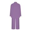 Womens 2 Piece Cotton Linen Beach Outfits Plus Size Button Down Blouses and Long Pants Suits Dressy Business Work Set view 4