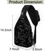 bisibuy Constellation Sling Bag for Women Men Crossbody Sling Backpack Shoulder Bag Chest Bag Daypack for Travel Hiking Outdoor view 2