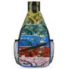 bisibuy Four Color Flower Sling Bag for Women Men Crossbody Sling Backpack Shoulder Bag Chest Bag Daypack for Travel Hiking Outdoor view 1