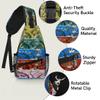 bisibuy Four Color Flower Sling Bag for Women Men Crossbody Sling Backpack Shoulder Bag Chest Bag Daypack for Travel Hiking Outdoor view 3