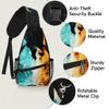 bisibuy Art Painting Phoenix Sling Bag for Women Men Crossbody Sling Backpack Shoulder Bag Chest Bag Daypack for Travel Hiking Outdoor view 3