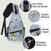 bisibuy Daisy Watercolor Painting Sling Bag for Women Men Crossbody Sling Backpack Shoulder Bag Chest Bag Daypack for Travel Hiking Outdoor view 3