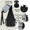 bisibuy Daisy Watercolor Painting Sling Bag for Women Men Crossbody Sling Backpack Shoulder Bag Chest Bag Daypack for Travel Hiking Outdoor view 4