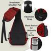 bisibuy Red Love Letters Sling Bag for Women Men Crossbody Sling Backpack Shoulder Bag Chest Bag Daypack for Travel Hiking Outdoor view 4
