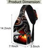 bisibuy Musical Music Guitar Sling Bag for Women Men Crossbody Sling Backpack Shoulder Bag Chest Bag Daypack for Travel Hiking Outdoor view 2