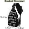 bisibuy Motivational Quotation Sling Bag for Women Men Crossbody Sling Backpack Shoulder Bag Chest Bag Daypack for Travel Hiking Outdoor view 2