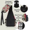 bisibuy Skeleton Flower Sling Bag for Women Men Crossbody Sling Backpack Shoulder Bag Chest Bag Daypack for Travel Hiking Outdoor view 4