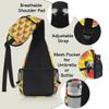 bisibuy Funny Pug Dog Watermelon Sling Bag for Women Men Crossbody Sling Backpack Shoulder Bag Chest Bag Daypack for Travel Hiking Outdoor view 4