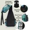 bisibuy Bird Peacock Painted Sling Bag for Women Men Crossbody Sling Backpack Shoulder Bag Chest Bag Daypack for Travel Hiking Outdoor view 4