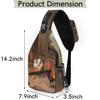 bisibuy Chicken Nest Barrel Sling Bag for Women Men Crossbody Sling Backpack Shoulder Bag Chest Bag Daypack for Travel Hiking Outdoor view 2