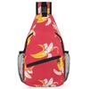 bisibuy Banana Fruit Pattern Sling Bag for Women Men Crossbody Sling Backpack Shoulder Bag Chest Bag Daypack for Travel Hiking Outdoor view 1
