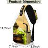 bisibuy Grape Wine Bottle Sling Bag for Women Men Crossbody Sling Backpack Shoulder Bag Chest Bag Daypack for Travel Hiking Outdoor view 2