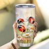 Hyturtle Personalized Gifts LadyBug Lover - I Just Freaking Love Ladybugs Customized Name Stainless Steel Tumbler 20 oz With Lid - Idea Cute Animals Lover Gifts For Women, Girl On Birthday, Christmas view 3
