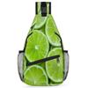 bisibuy Limes Sling Bag for Women Men Crossbody Sling Backpack Shoulder Bag Chest Bag Daypack for Travel Hiking Outdoor view 1