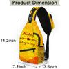 bisibuy Thanksgiving Sling Bag for Women Men Crossbody Sling Backpack Shoulder Bag Chest Bag Daypack for Travel Hiking Outdoor view 2