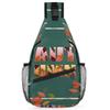 bisibuy Autumn Letters Leaves Sling Bag for Women Men Crossbody Sling Backpack Shoulder Bag Chest Bag Daypack for Travel Hiking Outdoor view 1