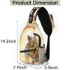 bisibuy Seascape Turtle Watercolor Sling Bag for Women Men Crossbody Sling Backpack Shoulder Bag Chest Bag Daypack for Travel Hiking Outdoor view 2