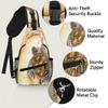 bisibuy Seascape Turtle Watercolor Sling Bag for Women Men Crossbody Sling Backpack Shoulder Bag Chest Bag Daypack for Travel Hiking Outdoor view 3