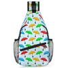 bisibuy Color Umbrellas Sling Bag for Women Men Crossbody Sling Backpack Shoulder Bag Chest Bag Daypack for Travel Hiking Outdoor view 1