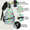 bisibuy Color Umbrellas Sling Bag for Women Men Crossbody Sling Backpack Shoulder Bag Chest Bag Daypack for Travel Hiking Outdoor view 3