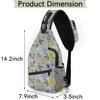 bisibuy Bohemian Floral Sling Bag for Women Men Crossbody Sling Backpack Shoulder Bag Chest Bag Daypack for Travel Hiking Outdoor view 3