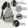 bisibuy Bohemian Floral Sling Bag for Women Men Crossbody Sling Backpack Shoulder Bag Chest Bag Daypack for Travel Hiking Outdoor view 4