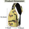 bisibuy Ethnic Style Rooster Print Sling Bag for Women Men Crossbody Sling Backpack Shoulder Bag Chest Bag Daypack for Travel Hiking Outdoor view 2
