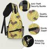 bisibuy Ethnic Style Rooster Print Sling Bag for Women Men Crossbody Sling Backpack Shoulder Bag Chest Bag Daypack for Travel Hiking Outdoor view 3
