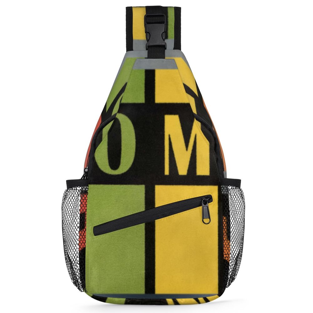 bisibuy Colorful Home Sling Bag for Women Men Crossbody Sling Backpack Shoulder Bag Chest Bag Daypack for Travel Hiking Outdoor