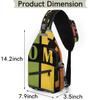 bisibuy Colorful Home Sling Bag for Women Men Crossbody Sling Backpack Shoulder Bag Chest Bag Daypack for Travel Hiking Outdoor view 2