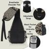 bisibuy Luxury Retro Floral Sling Bag for Women Men Crossbody Sling Backpack Shoulder Bag Chest Bag Daypack for Travel Hiking Outdoor view 4