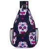 bisibuy Pink Sugar Skull Sling Bag for Women Men Crossbody Sling Backpack Shoulder Bag Chest Bag Daypack for Travel Hiking Outdoor view 1